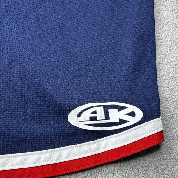 Bombers Ice Hockey Jersey Mens Medium Navy Red Long Sleeve 11 Athletic Knit - Picture 6 of 13